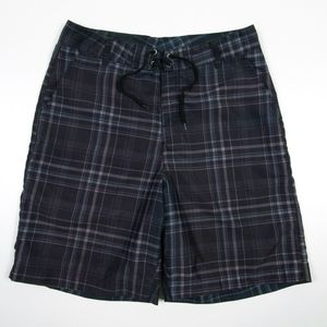 KANU SURF Board Shorts Plaid Mens 32 Waist beach skater swim quick dry